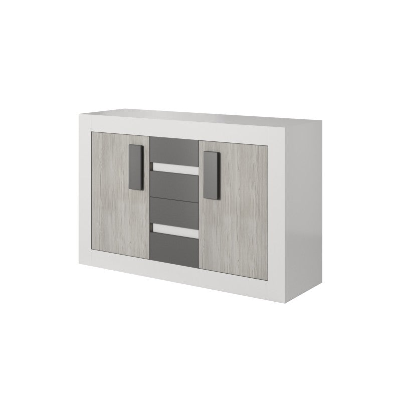 Chambre complète LUMINA gris et blanc