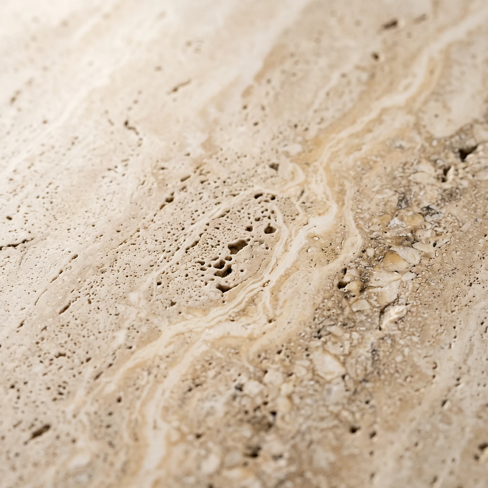 Travertin, texture minérale naturelle.