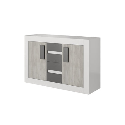 Chambre complète LUMINA gris et blanc