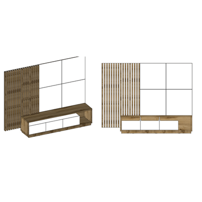 Ensemble mural TV ALVINA