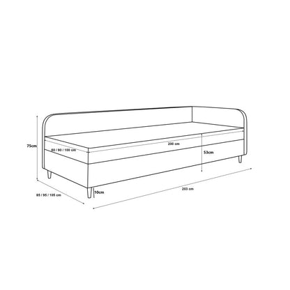 Lit Banquette MILO avec coffre de rangement